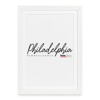 Winter Butterfly in Frosty Shades - Framed poster (27 × 37 cm) - white - Front