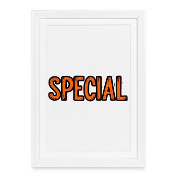 Panneau d’offre spéciale - Affiche encadrée (27 × 37 cm) - blanc - Devant