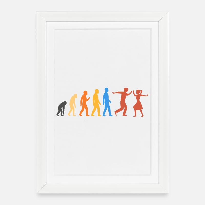 Danse Swing - Le plus haut niveau d’évolution - Affiche encadrée (27 × 37 cm) - blanc