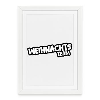Christmas Team - Framed poster (27 × 37 cm) - white - Front