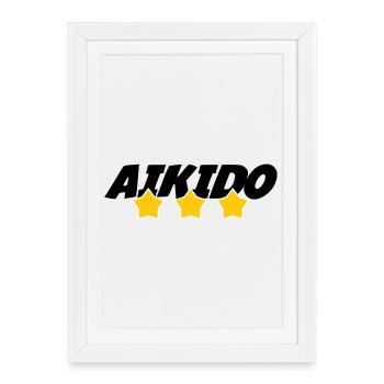 Aikido - Martial Art - Aikido - Framed poster (27 × 37 cm) - white - Front
