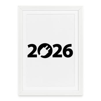 Electrician 2026, Electronics Technician 2026 - Framed poster (27 × 37 cm) - white - Front