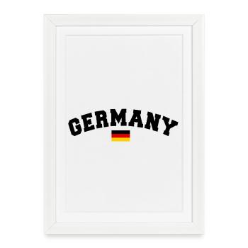 ALLEMAGNE ALLEMAGNE EUROPE FAN DE SPORT ALLEMAND - Affiche encadrée (27 × 37 cm) - blanc - Devant