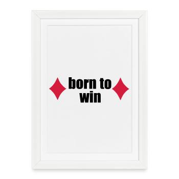 jouer au poker - Affiche encadrée (27 × 37 cm) - blanc - Devant