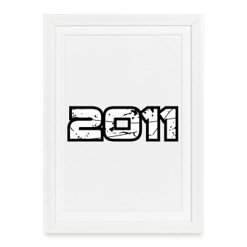 2011 - Affiche encadrée (27 × 37 cm) - blanc - Devant