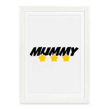 Maman de l'année - Fête des Mères - Affiche encadrée (27 × 37 cm) - blanc - Devant