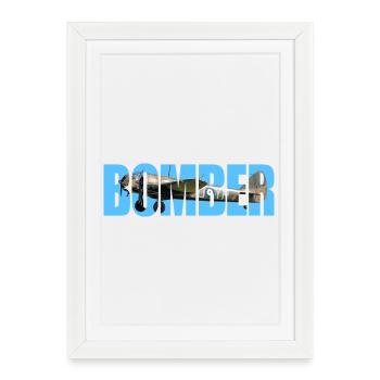 Bomber Bristol Blenheim - Gerahmtes Poster (27 × 37 cm) - Weiß - Vorne