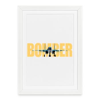 Bomber Su-34 - Gerahmtes Poster (27 × 37 cm) - Weiß - Vorne