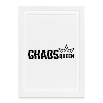 CHAOS QUEEN - Framed poster (27 × 37 cm) - white - Front