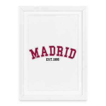 Madrid_Est_1995 - Affiche encadrée (27 × 37 cm) - blanc - Devant