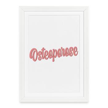 Osteoporosis Bone loss - Framed poster (27 × 37 cm) - white - Front