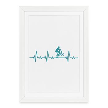 BMX - Framed poster (27 × 37 cm) - white - Front