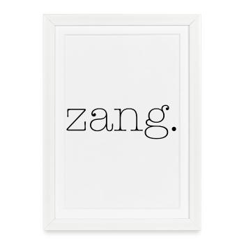 zang - Framed poster (27 × 37 cm) - white - Front