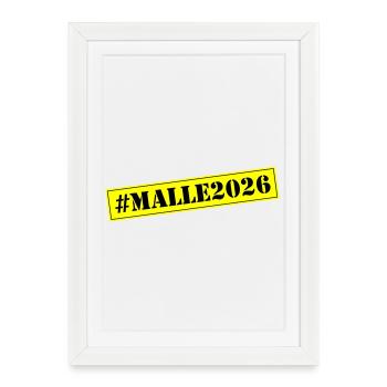 Malle 2026 - Affiche encadrée (27 × 37 cm) - blanc - Devant