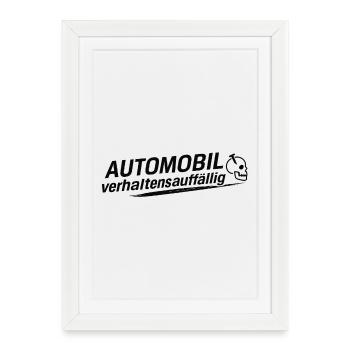 Automobile behaviorally problematic - Framed poster (27 × 37 cm) - white - Front