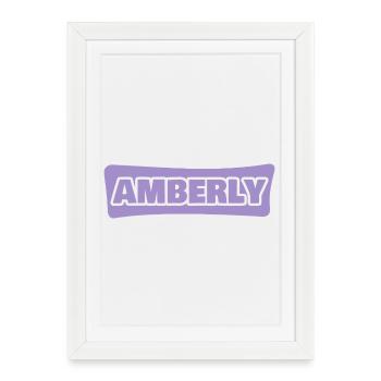 Ambré - Affiche encadrée (27 × 37 cm) - blanc - Devant