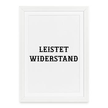 Leistet_wiederstand - Framed poster (27 × 37 cm) - white - Front