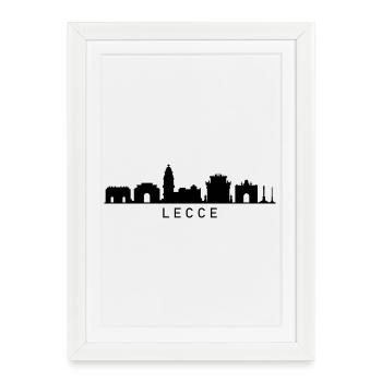 Skyline Lecce - Framed poster (27 × 37 cm) - white - Front