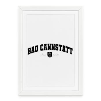 Bad Cannstatt - Framed poster (27 × 37 cm) - white - Front