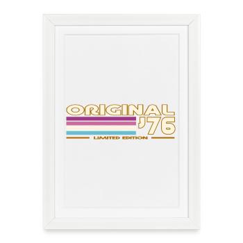 Original 76 Retro Edition - Framed poster (27 × 37 cm) - white - Front