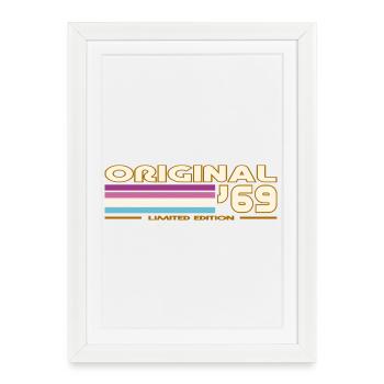 1969 - Affiche encadrée (27 × 37 cm) - blanc - Devant