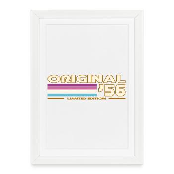 Original 56 Retro Stripes - Framed poster (27 × 37 cm) - white - Front