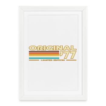 Original 77 Vintage Stripes - Framed poster (27 × 37 cm) - white - Front