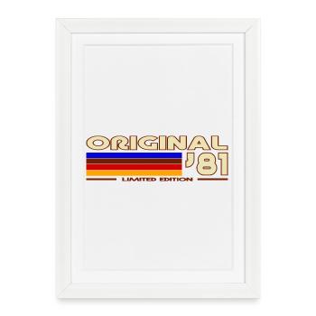 1981 - Framed poster (27 × 37 cm) - white - Front