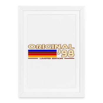 Original 98 Retro Rainbow - Framed poster (27 × 37 cm) - white - Front