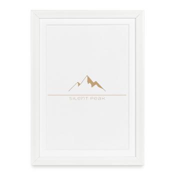 Silent Peak Beige - Affiche encadrée (27 × 37 cm) - blanc - Devant