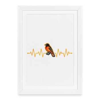 Heartbeat of an oriole - Framed poster (27 × 37 cm) - white - Front
