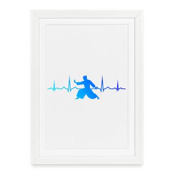 Gift idea for the Aikido student with martial arts - Framed poster (27 × 37 cm) - white - Front