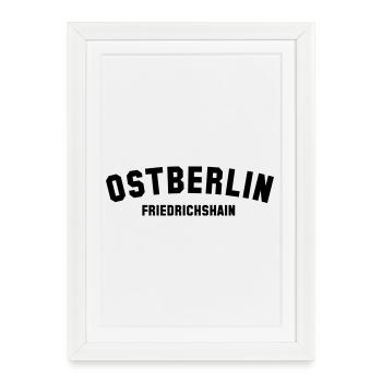 FRIEDRICHSHAIN - Gerahmtes Poster (27 × 37 cm) - Weiß - Vorne