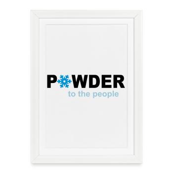 snow - Framed poster (27 × 37 cm) - white - Front