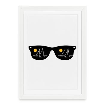 sail - Framed poster (27 × 37 cm) - white - Front