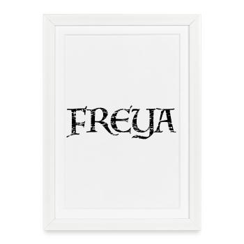 Freya - Affiche encadrée (27 × 37 cm) - blanc - Devant
