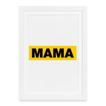 Maman - Affiche encadrée (27 × 37 cm) - blanc - Devant