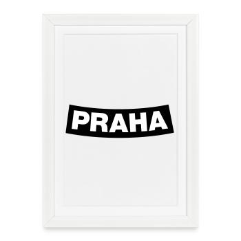 Praha Chapter Element (Bachelor Party MC Rocker Design) - Framed poster (27 × 37 cm) - white - Front