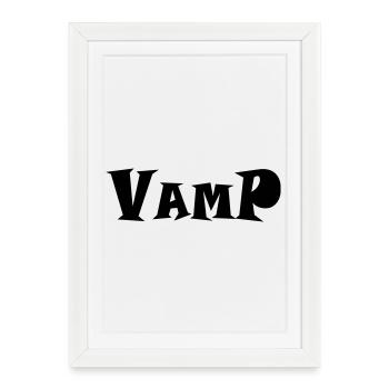 vamp - Affiche encadrée (27 × 37 cm) - blanc - Devant