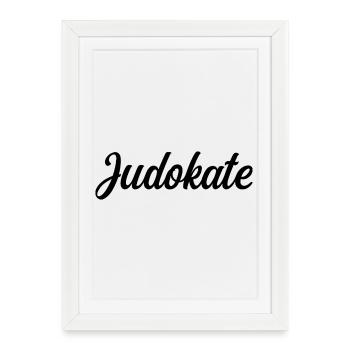 Judokate  - Affiche encadrée (27 × 37 cm) - blanc - Devant