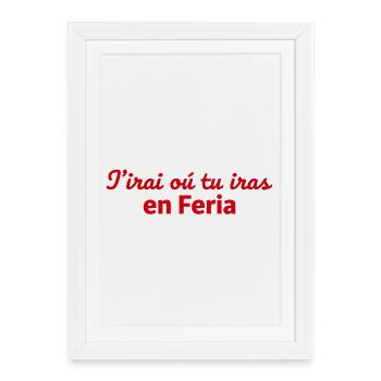 Feria chanson - Affiche encadrée (27 × 37 cm) - blanc - Devant