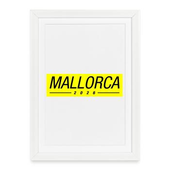 Mallorca 2026 Mallorca Holiday - Framed poster (27 × 37 cm) - white - Front