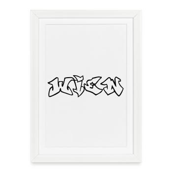 Vienna - Framed poster (27 × 37 cm) - white - Front