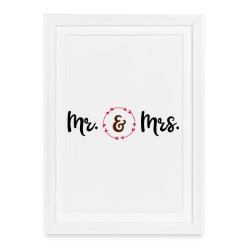 wedding - Framed poster (27 × 37 cm) - white - Front