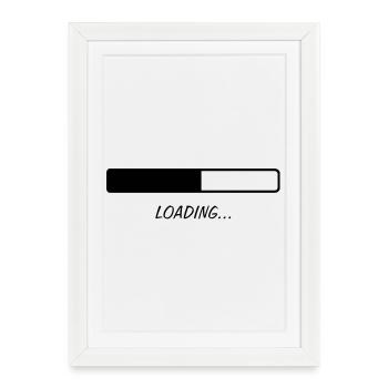 Loading... - Affiche encadrée (27 × 37 cm) - blanc - Devant