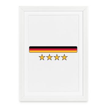 Deutschland - Affiche encadrée (27 × 37 cm) - blanc - Devant