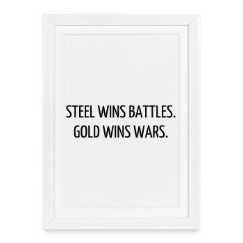 Quote / Gaming / Geek / Gamer / Computer / Game - Framed poster (27 × 37 cm) - white - Front