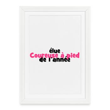 Running / Jogging / Run / Trail / Sport - Framed poster (27 × 37 cm) - white - Front