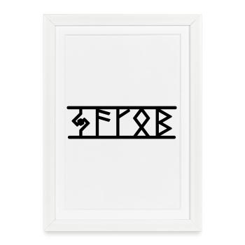 Jakob - Affiche encadrée (27 × 37 cm) - blanc - Devant