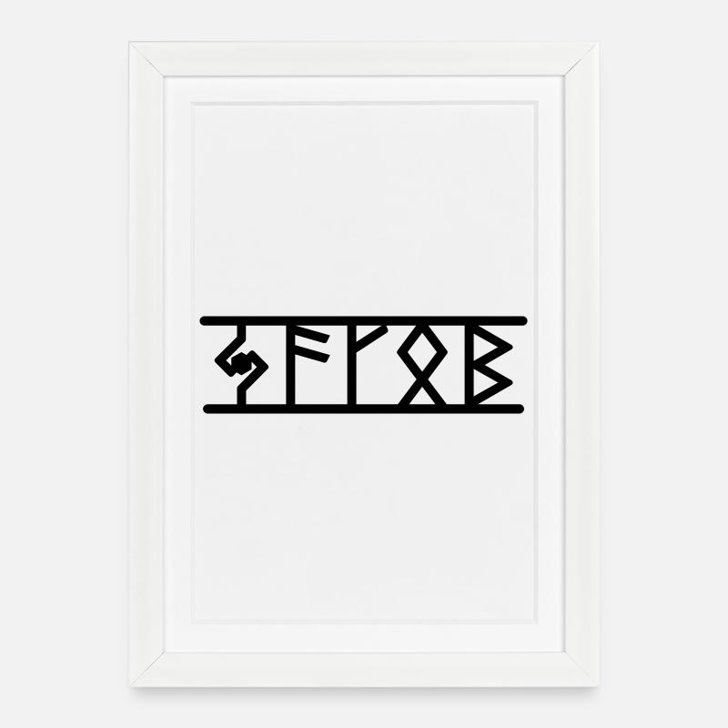 Jakob - Framed poster (27 × 37 cm) - white